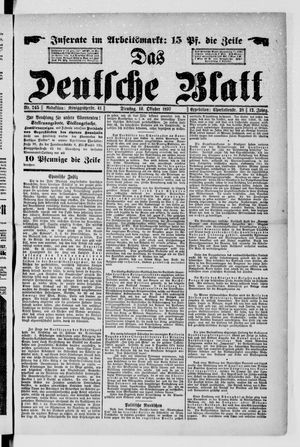 Das deutsche Blatt vom 19.10.1897