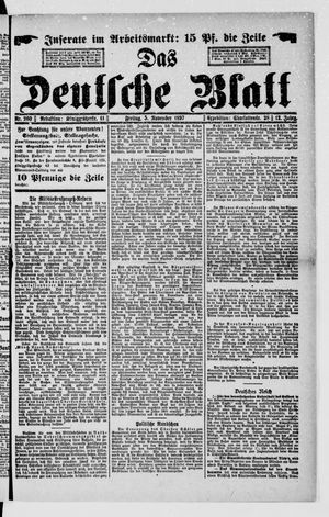 Das deutsche Blatt vom 05.11.1897