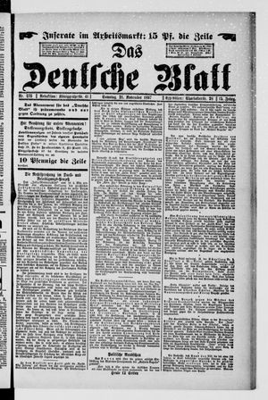 Das deutsche Blatt vom 21.11.1897