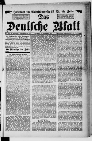 Das deutsche Blatt vom 24.11.1897