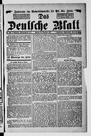 Das deutsche Blatt vom 10.12.1897