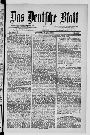 Das deutsche Blatt on May 11, 1898