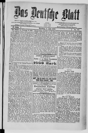 Das deutsche Blatt vom 05.07.1898