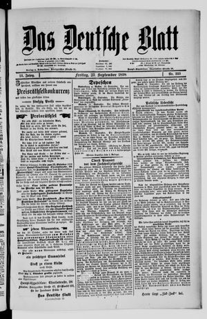 Das deutsche Blatt vom 23.09.1898