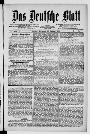 Das deutsche Blatt on Jan 10, 1900