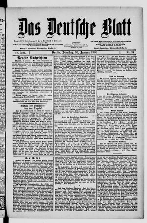 Das deutsche Blatt vom 30.01.1900