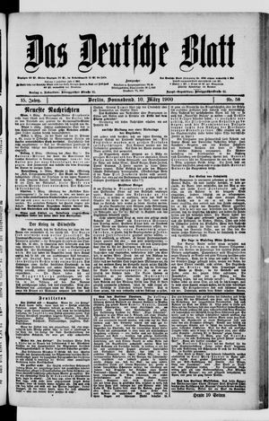 Das deutsche Blatt on Mar 10, 1900