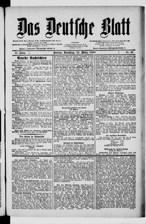 Das deutsche Blatt vom 13.03.1900