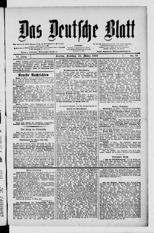 Das deutsche Blatt vom 23.03.1900