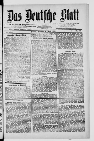 Das deutsche Blatt on May 4, 1900