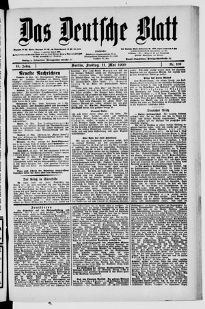 Das deutsche Blatt vom 11.05.1900