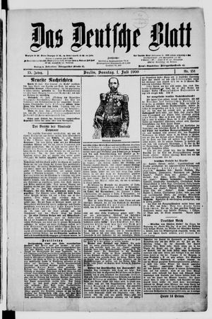 Das deutsche Blatt on Jul 1, 1900