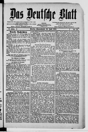 Das deutsche Blatt vom 28.07.1900