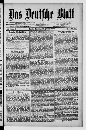 Das deutsche Blatt vom 12.08.1900