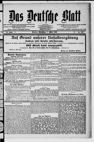Das deutsche Blatt vom 07.05.1901