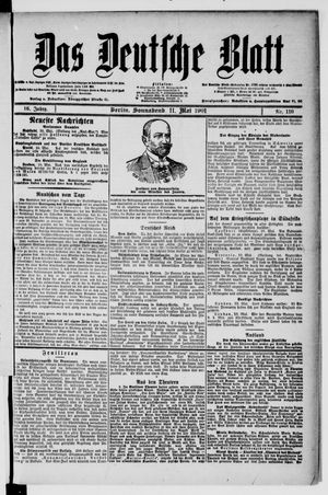 Das deutsche Blatt vom 11.05.1901