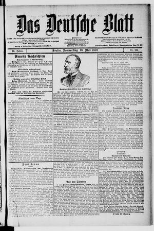 Das deutsche Blatt vom 16.05.1901