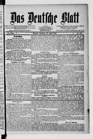 Das deutsche Blatt vom 12.07.1901