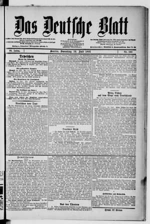 Das deutsche Blatt vom 14.07.1901