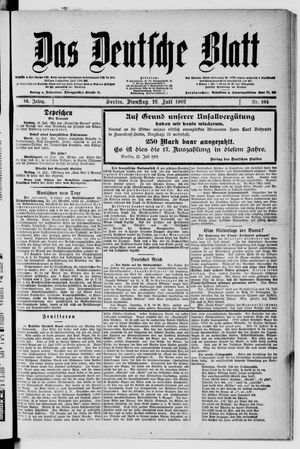 Das deutsche Blatt vom 16.07.1901