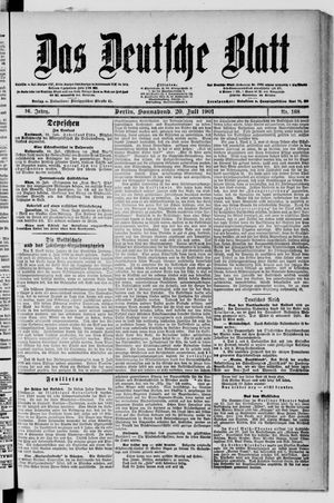 Das deutsche Blatt vom 20.07.1901