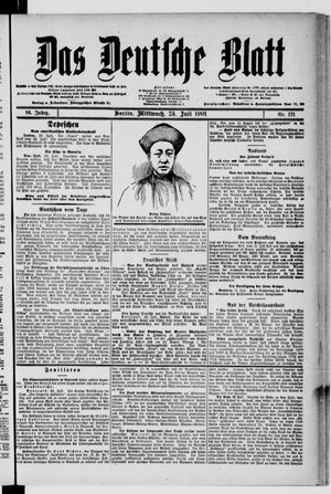 Das deutsche Blatt vom 24.07.1901