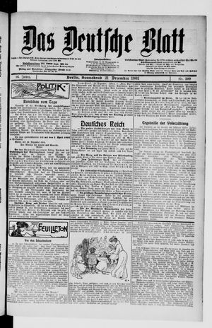 Das deutsche Blatt vom 21.12.1901