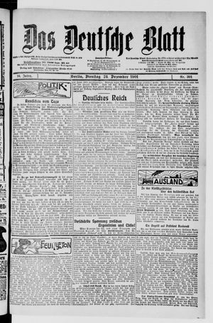 Das deutsche Blatt vom 24.12.1901