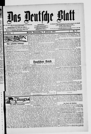 Das deutsche Blatt vom 06.02.1902