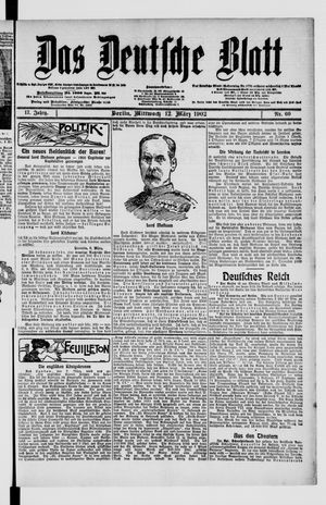 Das deutsche Blatt vom 12.03.1902
