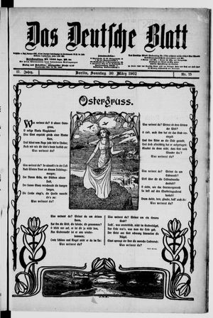 Das deutsche Blatt vom 30.03.1902