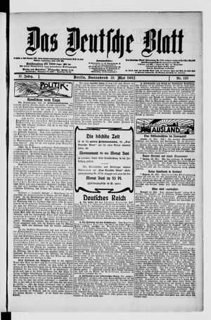 Das deutsche Blatt vom 31.05.1902