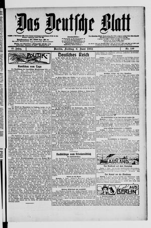 Das deutsche Blatt vom 06.06.1902