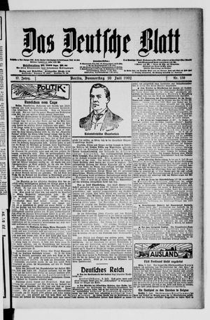Das deutsche Blatt vom 10.07.1902