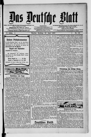 Das deutsche Blatt vom 25.07.1902