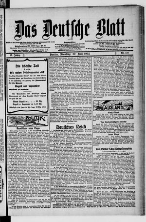 Das deutsche Blatt vom 28.07.1902