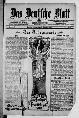 Das deutsche Blatt on Jan 1, 1903