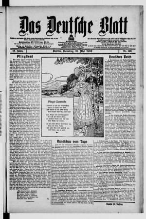 Das deutsche Blatt on May 31, 1903