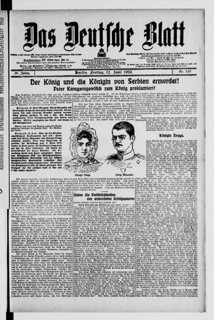 Das deutsche Blatt on Jun 12, 1903