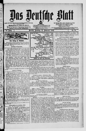 Das deutsche Blatt vom 12.02.1904