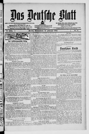 Das deutsche Blatt vom 13.02.1904