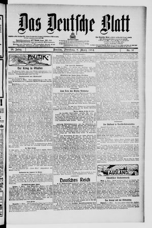 Das deutsche Blatt vom 08.03.1904