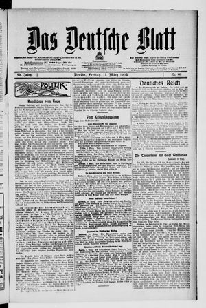 Das deutsche Blatt vom 11.03.1904