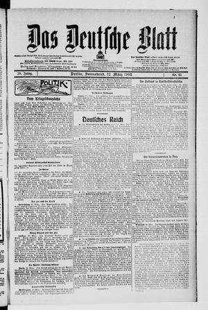 Das deutsche Blatt vom 12.03.1904
