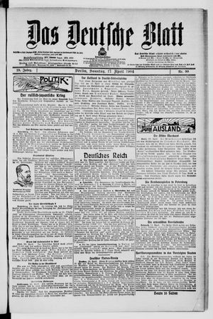 Das deutsche Blatt vom 17.04.1904