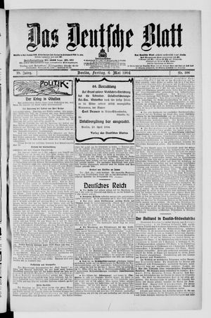 Das deutsche Blatt vom 06.05.1904