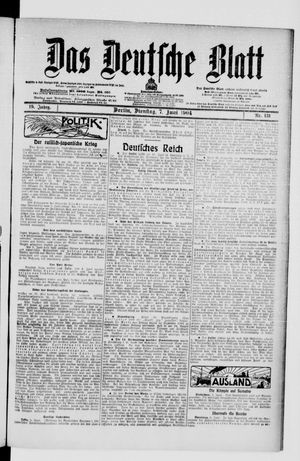 Das deutsche Blatt vom 07.06.1904