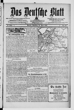Das deutsche Blatt vom 28.06.1904