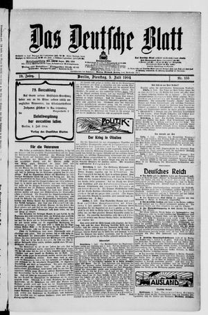Das deutsche Blatt vom 05.07.1904