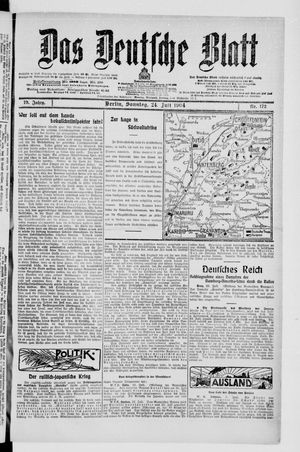 Das deutsche Blatt vom 24.07.1904